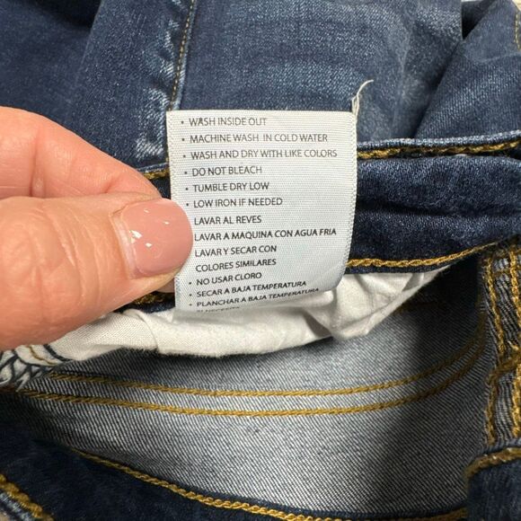 Kancan Womens High Rise Frayed Straight Jeans Size 13/30 NEW - Picture 6 of 6